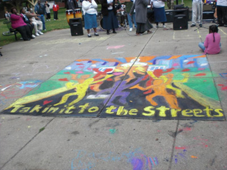 An Italian Street Painting I did at Saints Home COGIC as part of an outreach.