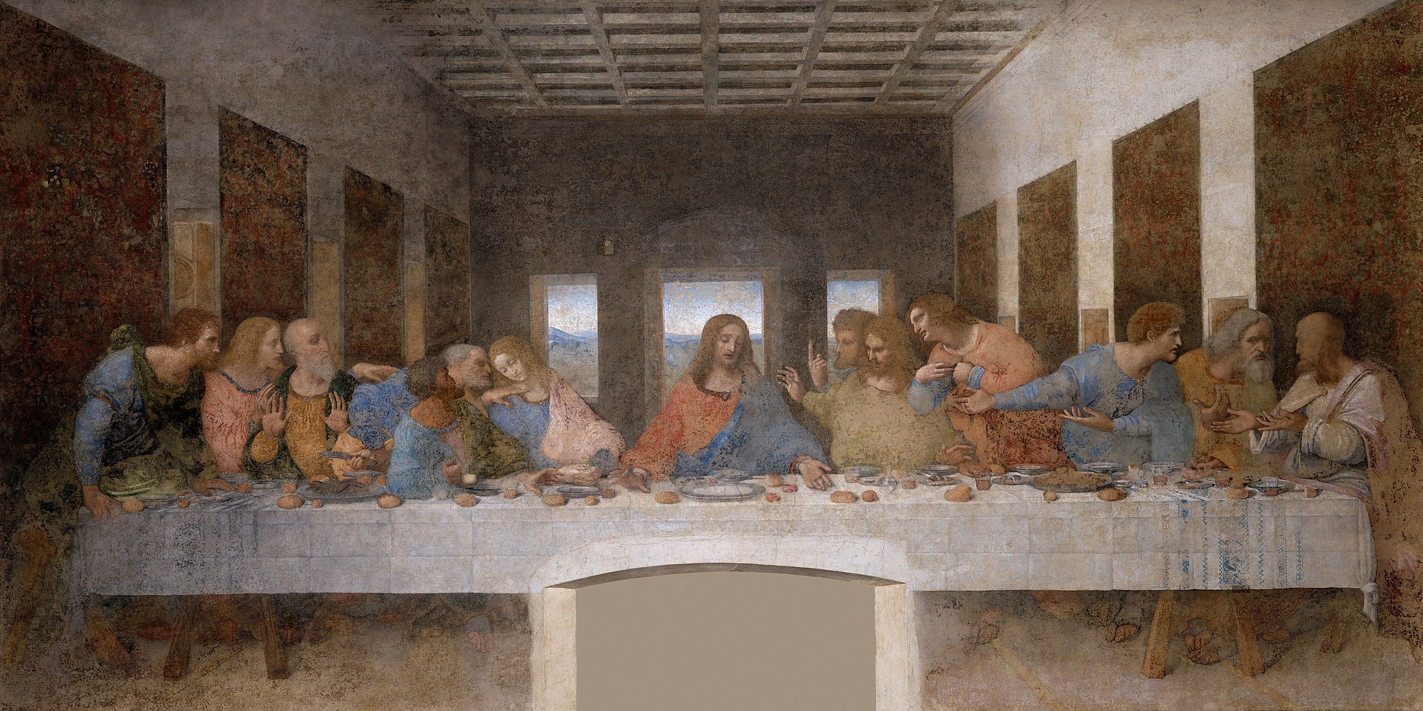 The Last Supper by Leonardo da Vinci, Public domain, via Wikimedia Commons