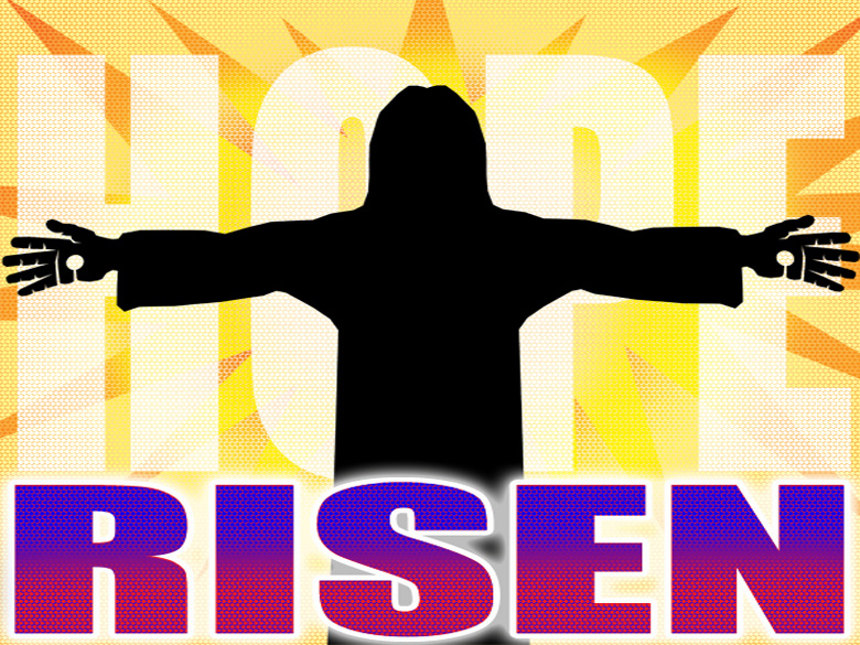 Hope Is Risen graphic created by the author