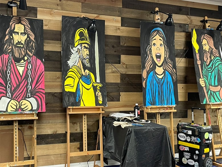Worship paintings by the author
