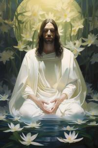 Jesus meditates