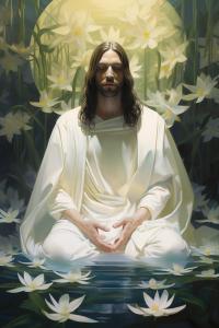 Meditating Jesus