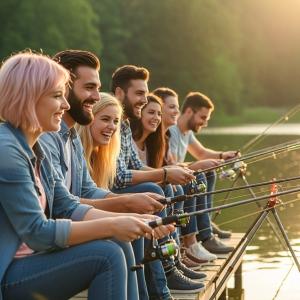 Friends fishing
