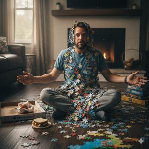 человек из кусочков пазла