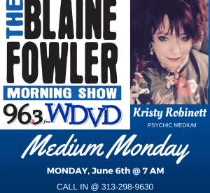 Join Kristy this Monday on The Blaine Fowler Show