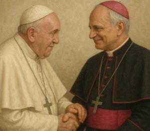 Did Pope Francis chose Augustinian friar Robert Prevost to become the next pope? | AI Image - ChatGPT