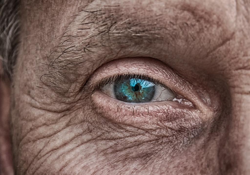 The eye of an old man