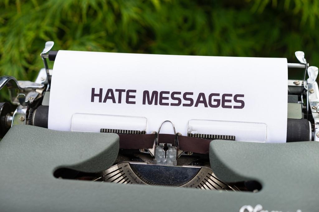 Hate Message Typewriter