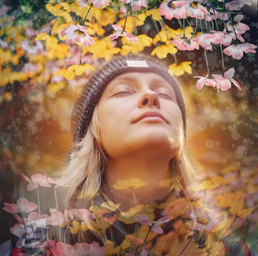 Woman in the light