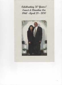 A loving relationship that spanned over 50 years.