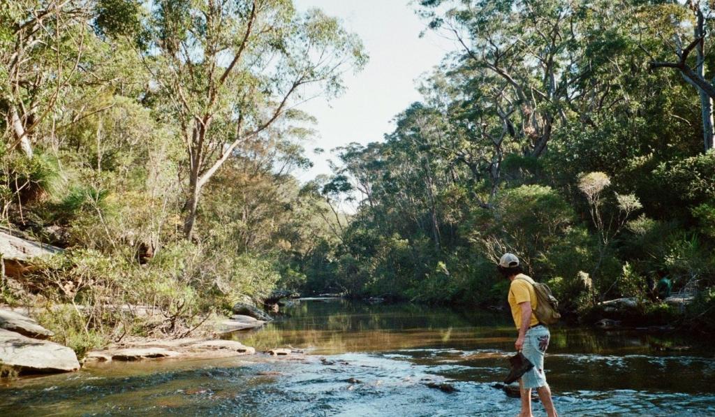 woman reconnecting in nature