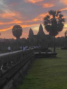 Angkor Wat at sunrise.