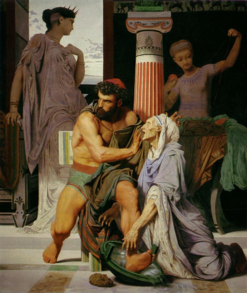 Gustave Boulanger, Ulysses Recognized by Euryclea, 1849, Paris, École Nationale Supérieure des Beaux-Arts