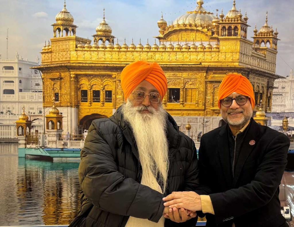 At the Golden Temple in Amritsar, where visitors remove their shoes and wash their feet before entering.| Image Courtesy of the Author.