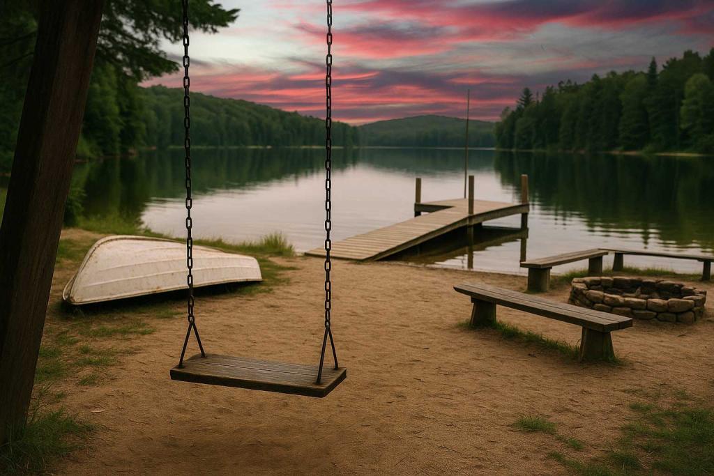 an empty summer camp