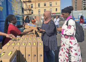 NYDIS and Islamic Relief USA held a #HUBnyc event recently- distributing 375 school kits in partnership with Afrikana and St. Paul & St. Andrew Church. And, supported by members of NYDIS’ Elements House-Lower East Side.