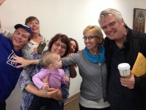 The actor Michael Harney (Orange is the New Black) on the right with members of my family at the book signing. Obviously, a good time was had by all!