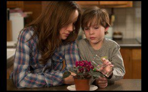 Brie Larson and Jacob Tremblay, in a scene from "Room," directed by Lenny Abramson and released Oct. 16, 2015. (Caitlin Cronenberg/courtesy of A24)