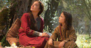 Mary tells Jesus the story of the Angel and the identity of his Father. (Courtesy Focus Features and TheYoungMessiah.com)