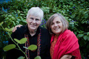 Sr. Judy Bisignano ("Sister Jaguar") and Sandra Morse in Tucson. (Britta Van Vranken