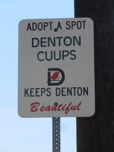 Adopt-a-Spot sign 10.12.14