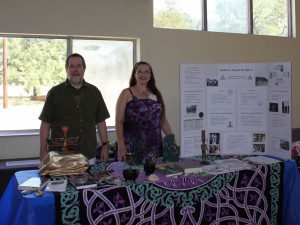 representing CUUPS and Paganism at the "Exploring Faiths" exhibit - September 2011