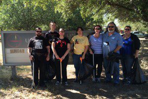 Denton CUUPS Adopt-a-Spot cleanup, October 2015