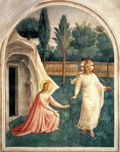 Fra Angelico; "Noli me tangere"; 1442; fresco; Convento di San Marco, Florence