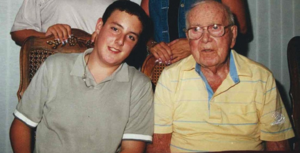 A much younger and thinner version of myself with Gramps