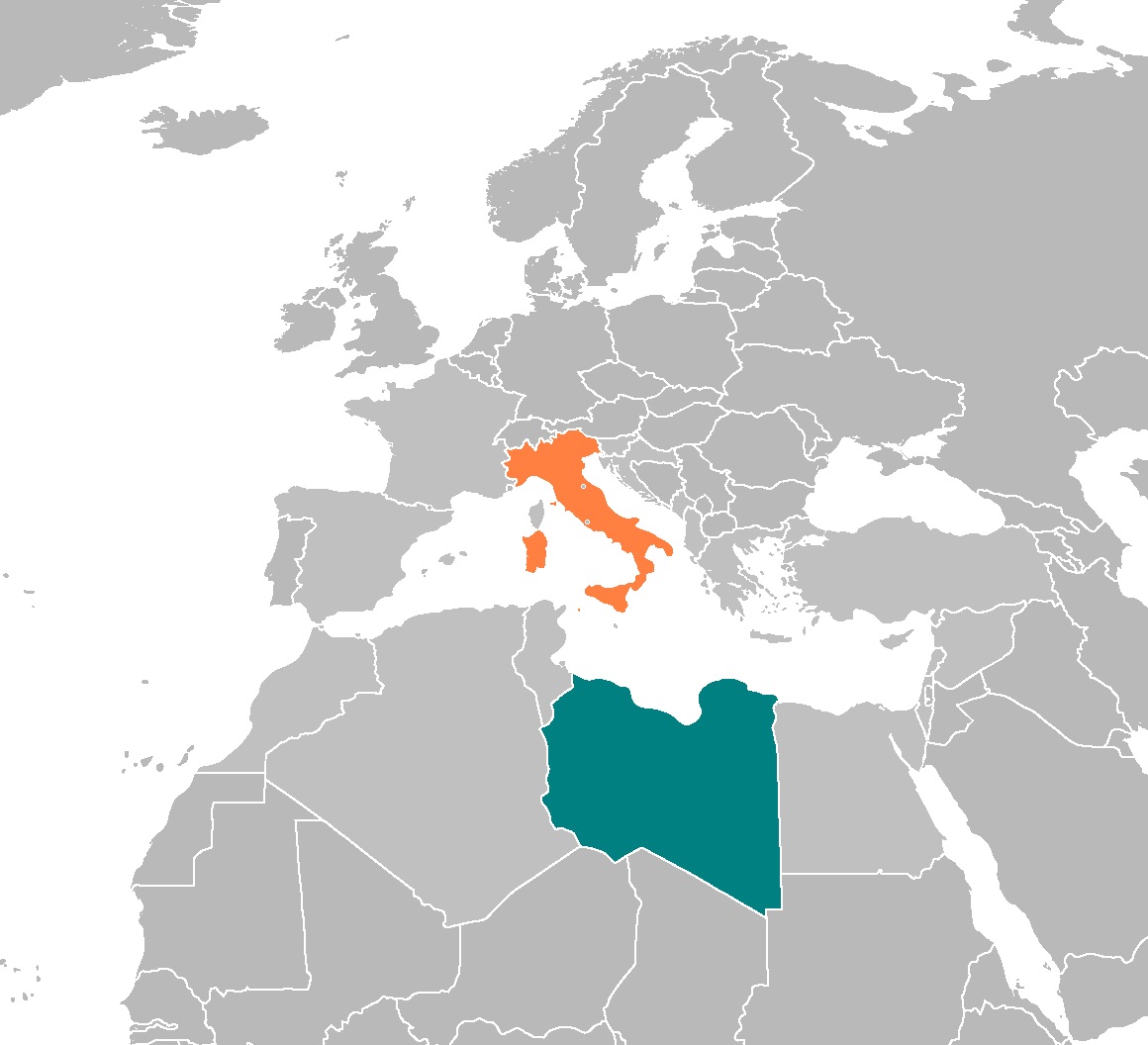 Italy and Libya. Photo Source: Wikimedia Commons 