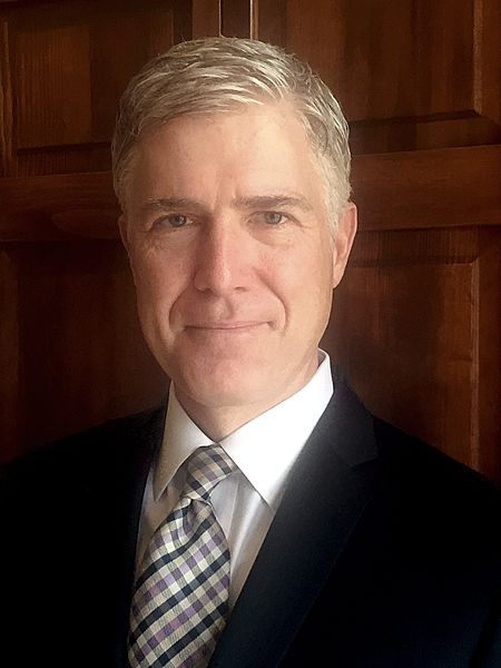 Judge Neil Gorsuch, President Trump's nominee to the United States Supeme Court. Photo Source: Wikimedia Commons, 10th Circuit file photo. 