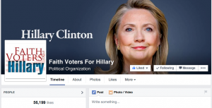 Faith Voters for Hillary on Facebook.