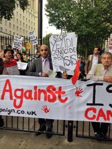 Muslims join rally against ISIS in London 8/13/14 (photo copyright Mohammed Shafiq)