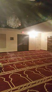 Women's musalla with speakers & connection for jamaat Masjid e Ali (NJ)