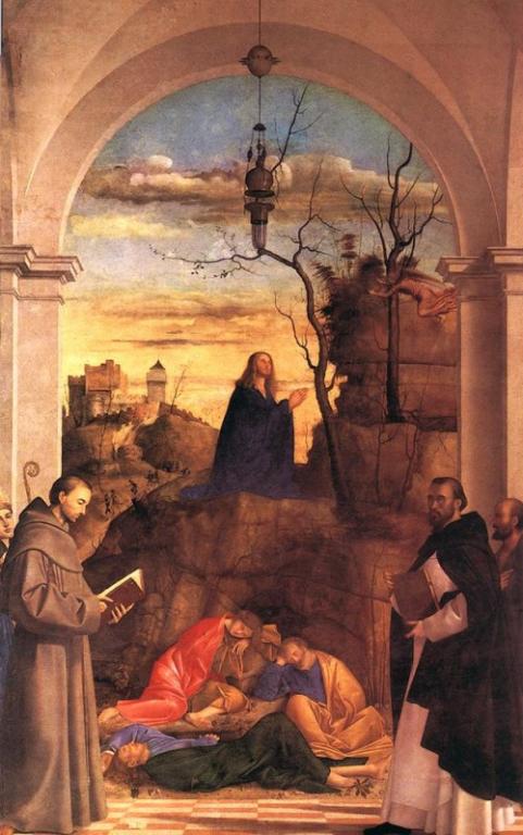 Christ Praying in the Garden”, Marco Basaiti, via Wikimedia Commons