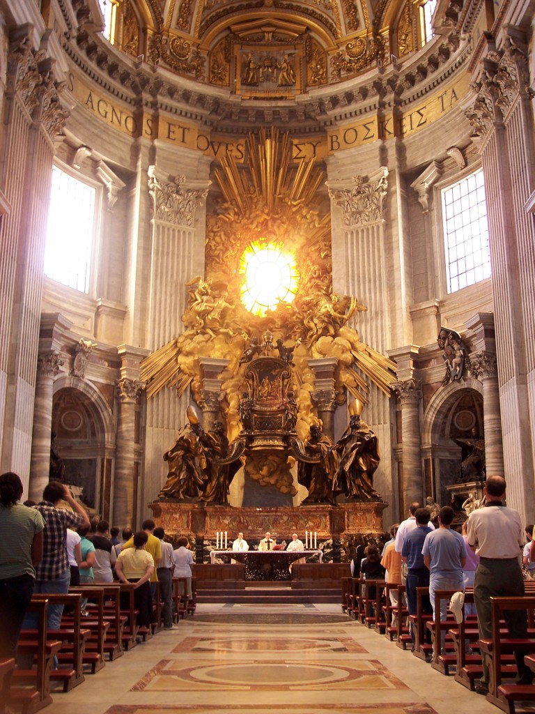 Pope Francis' throne is praised for being more humble than that of his predecessors (would be hard to be more decked out)...it's still gilded to an absurd degree.