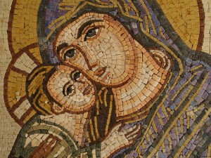 Jesus and Mary Mosaic