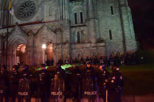 Police in Serried Ranks