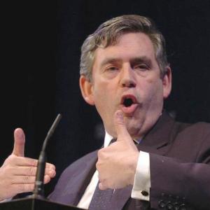 British Prime Minister Gordon Brown