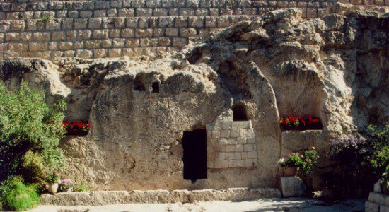 the garden tomb, believed by some to be the scene of the resurrection of Jesus