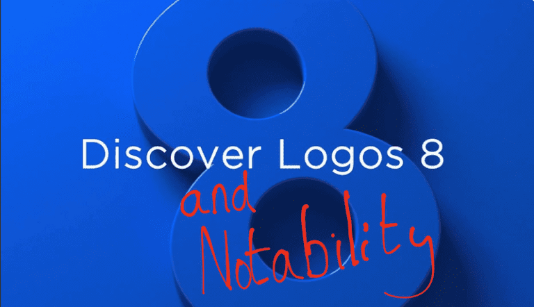 Logos 8 and Notability Bible Software graphic