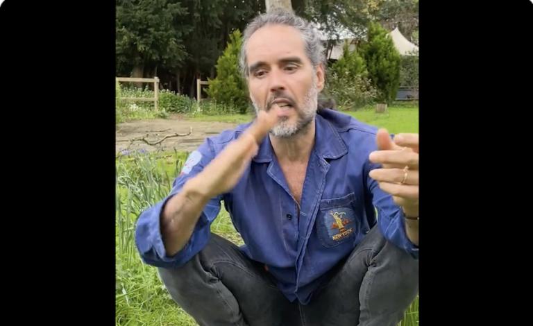 Screenshot from Russell Brand's X Video demonstrating immersion