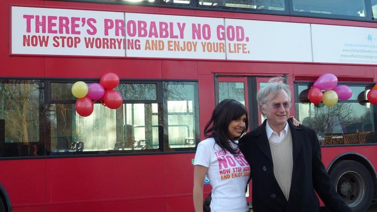 Dawkins and a bus campaign