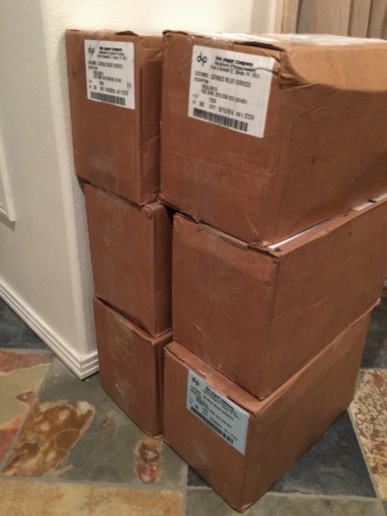 1,800 Rice Bowls--Ready to Change Some Lives! Image by Lisa M. Hendey