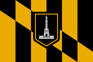 "Flag of Baltimore, Maryland" by en:User:Dyfsunctional - en:Image:Flag_of_Baltimore_City.svg. Licensed under Public Domain via Wikimedia Commons.