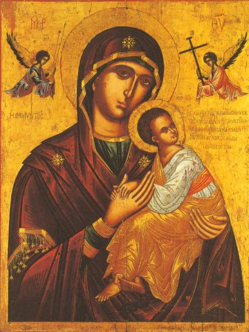 Eastern Orthodox icon of the Theotokos of the Passion
