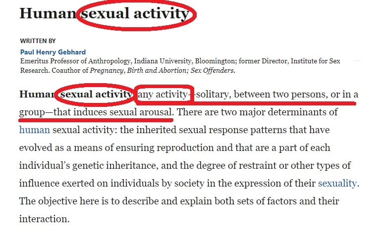 Aquinas And Homosexual Sex Part 7 Definitions Of “sexual Activity 