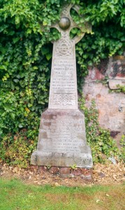 A grave marker in Dalkeith, Scotland