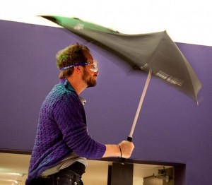 SENZ umbrella testing - photo by Eelke Dekker