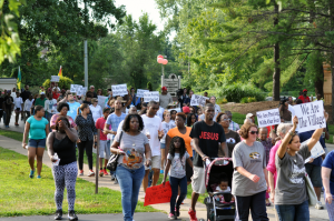 August 15 protests in Ferguson. Photo by Loavesofbread